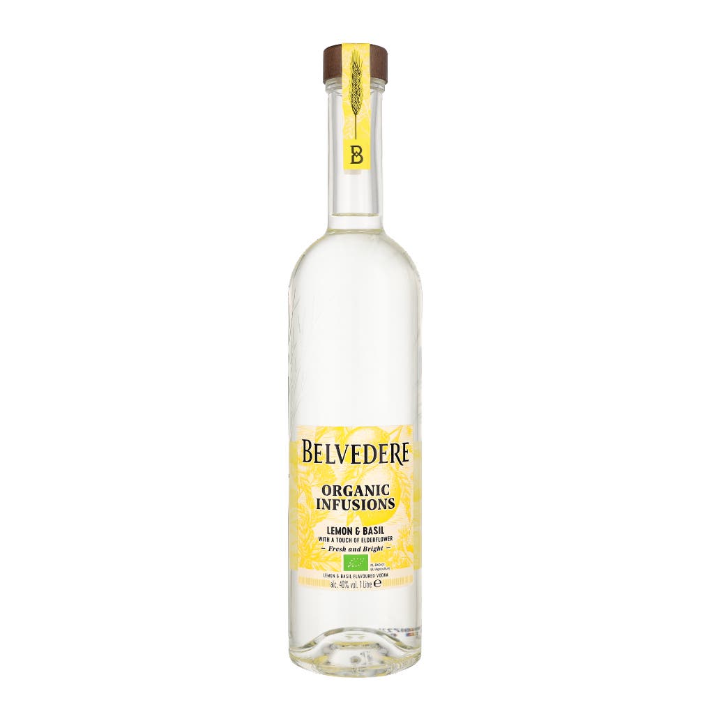 Belvedere Organic Lemon & Basil 1ltr