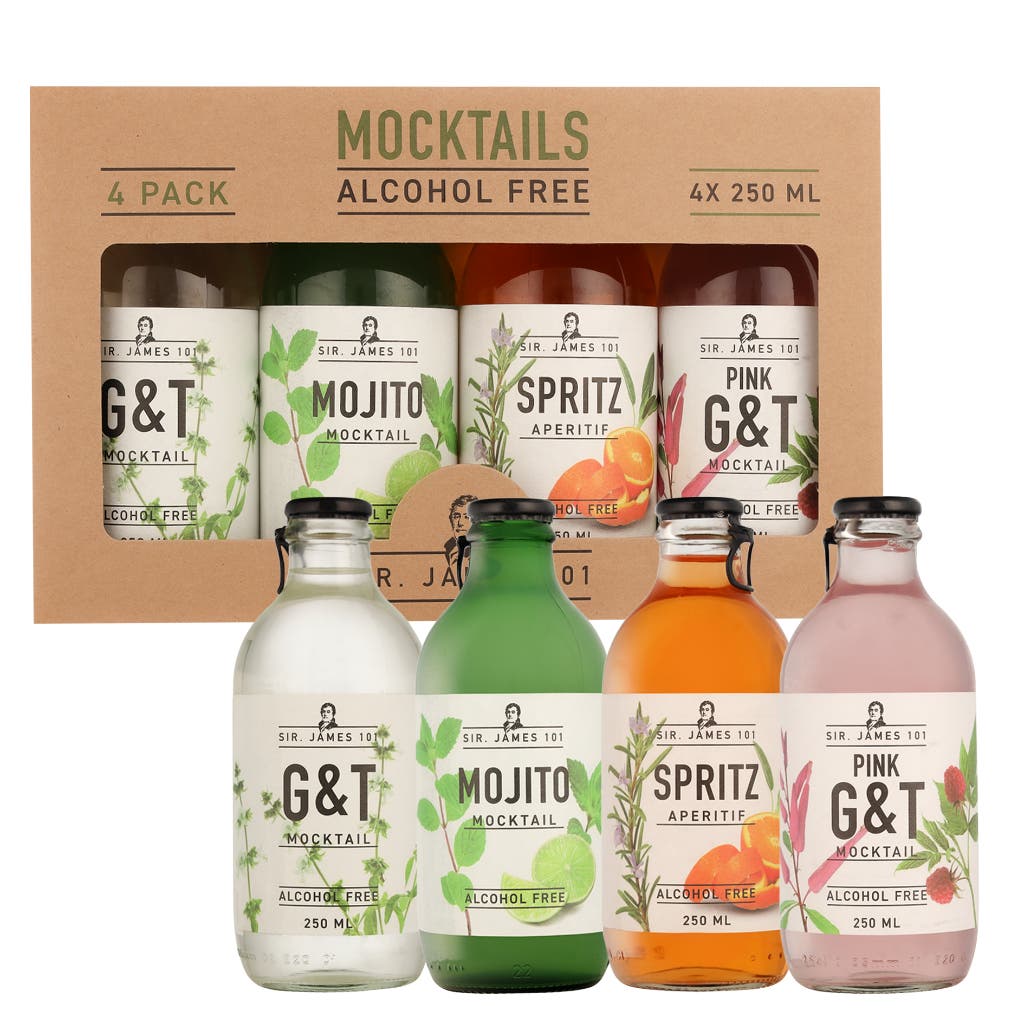 Sir James 101 Mocktails Gift Pack 4 x 25cl