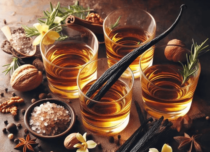 Die Geschmacksprofile von Bourbon